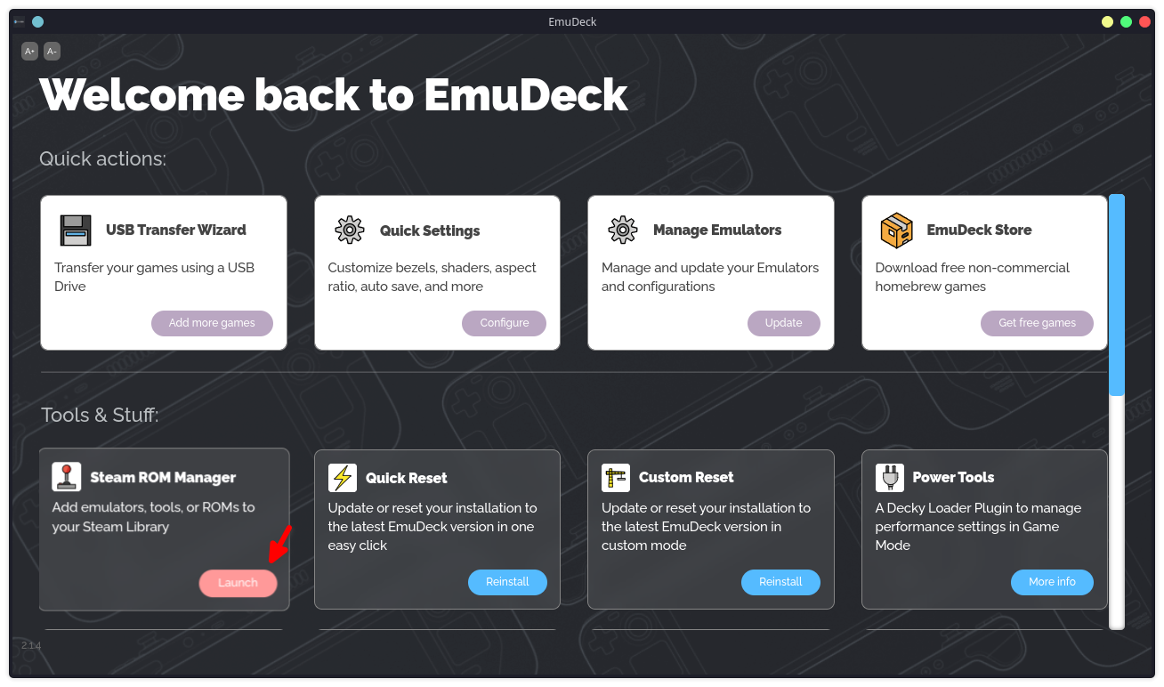 에뮤덱(EmuDeck 2.3.4) 업데이트와 아름다워진 롬 매니저의 UI 변화